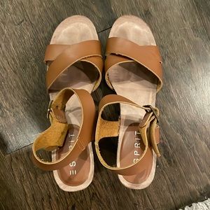 Esprit Helena wedges size 8.5. Worn a couple of times. Like new. Box included
